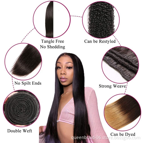 Brazilian Virgin Kinky Curly Bundles 100% Unprocessed Human Hair Bundles Curly Weft Extensions Weaves Natural Black